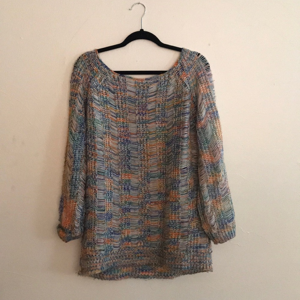 Nasty Gal oversized multi colored sweater